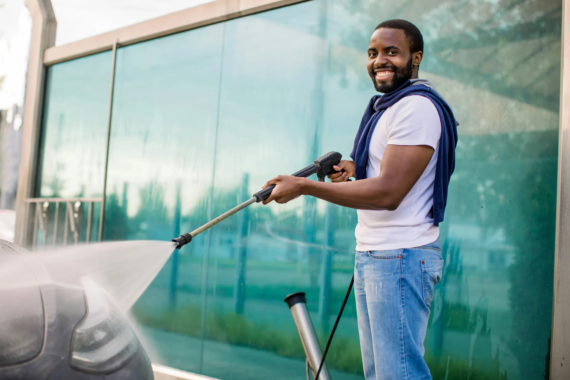Kitchener dryer vent cleaning technician with rotating brush and vacuum equipment